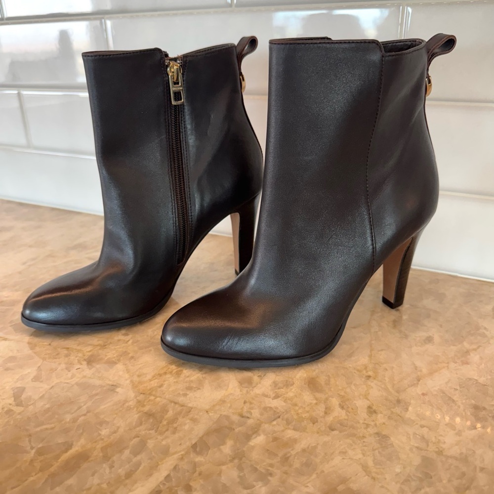 Coach Brown Ankle Booties Boots